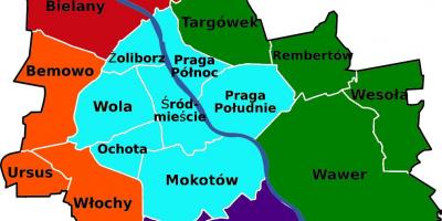 지도르샤바의 지역 