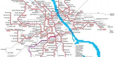 바르샤바 train 지도