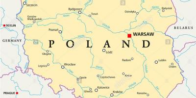 바르샤바에 위치하는 세계 지도