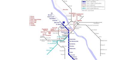 바르샤바 underground 지도