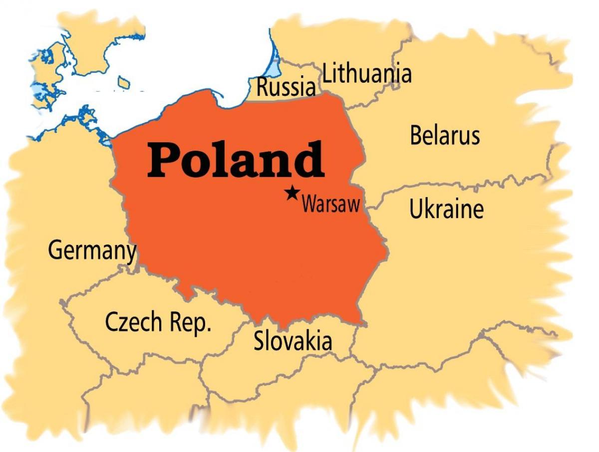 폴란드의 수도 지도