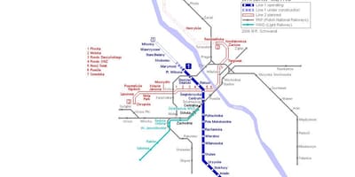 바르샤바 underground 지도
